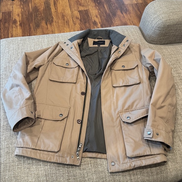 Banana Republic Gray and Tan Jacket